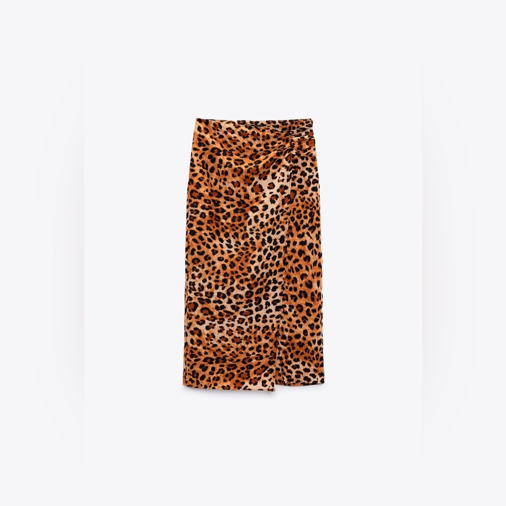 ZARA ANIMAL PRINT SKIRT SIZE L